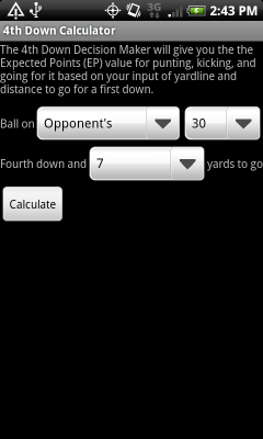 4th Down Calculator